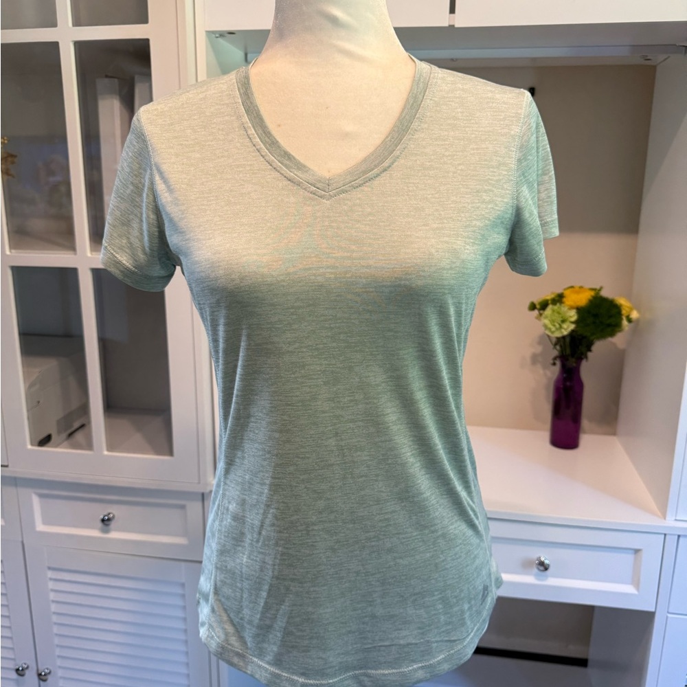 RBX Athletic Light Green V-Neck Short Sleeve Tee